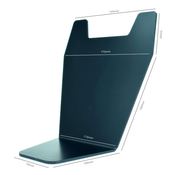 Pyramid Plastics Pyramid splash plate | matte black universal fit